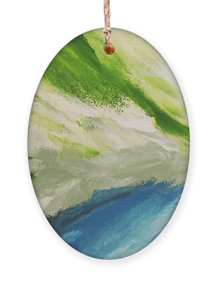 Water Ornament featuring the painting Refresh by Linda Bailey
