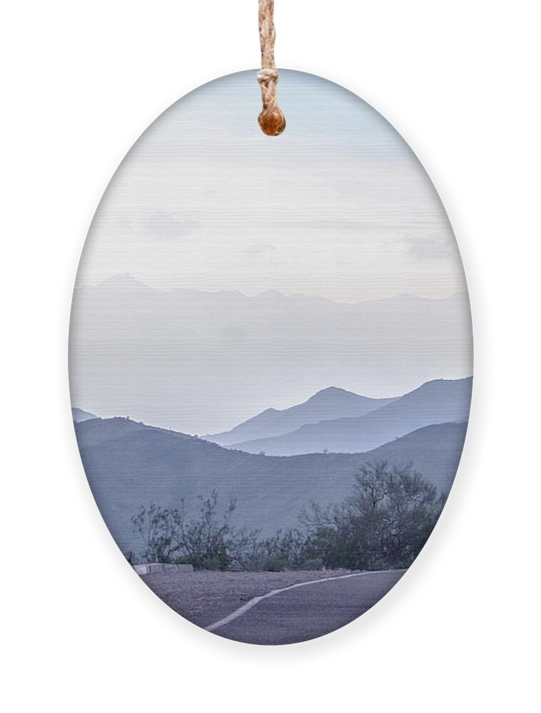 Mountain Ornament featuring the digital art Road to Nowhere by Darrell Foster