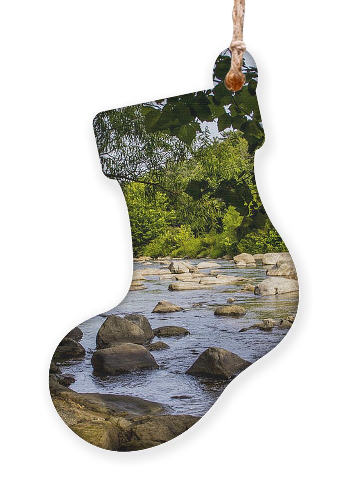River Ornament featuring the photograph Rocky Broad River by Allen Nice-Webb