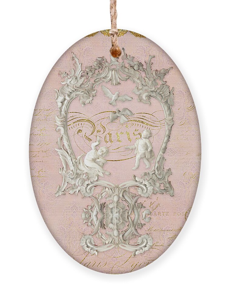 Baroque Ornament featuring the painting Rococo Versailles Palace 1 Baroque Plaster Vintage by Audrey Jeanne Roberts