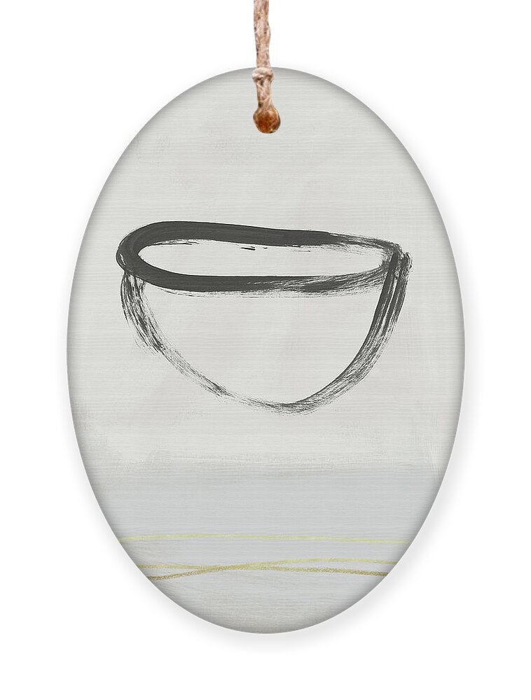 Zen Ornament featuring the painting Room To Receive 2- Art by Linda Woods by Linda Woods