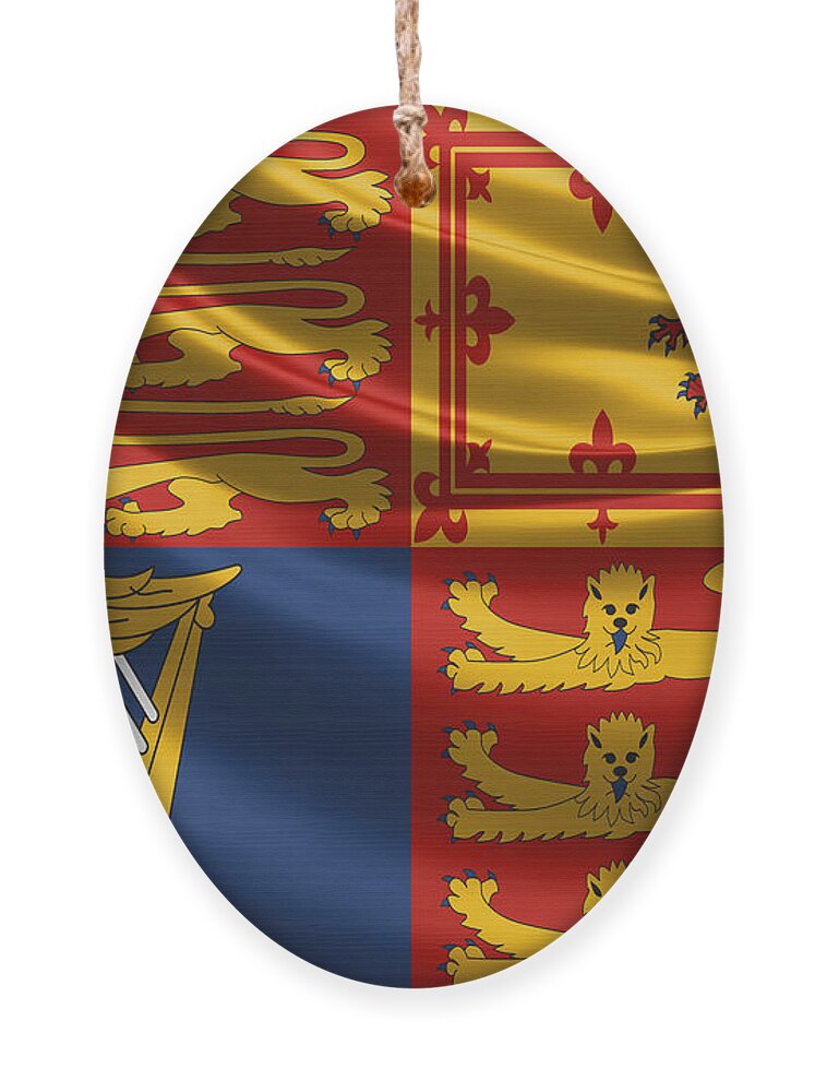 'royal Collection' By Serge Averbukh Ornament featuring the digital art Royal Standard of the United Kingdom by Serge Averbukh