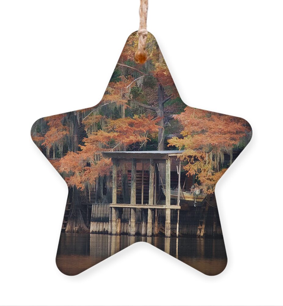  Boat Ornament featuring the digital art Rustic Charm by Lana Trussell