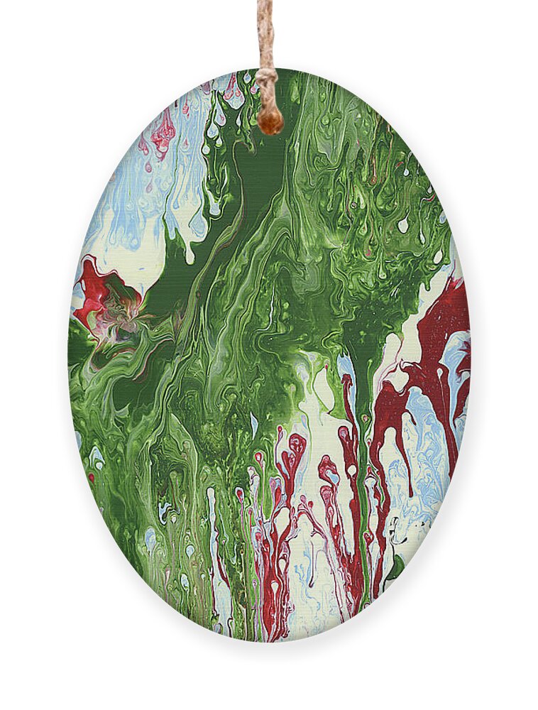 Abstract Ornament featuring the painting Screaming by Matthew Mezo
