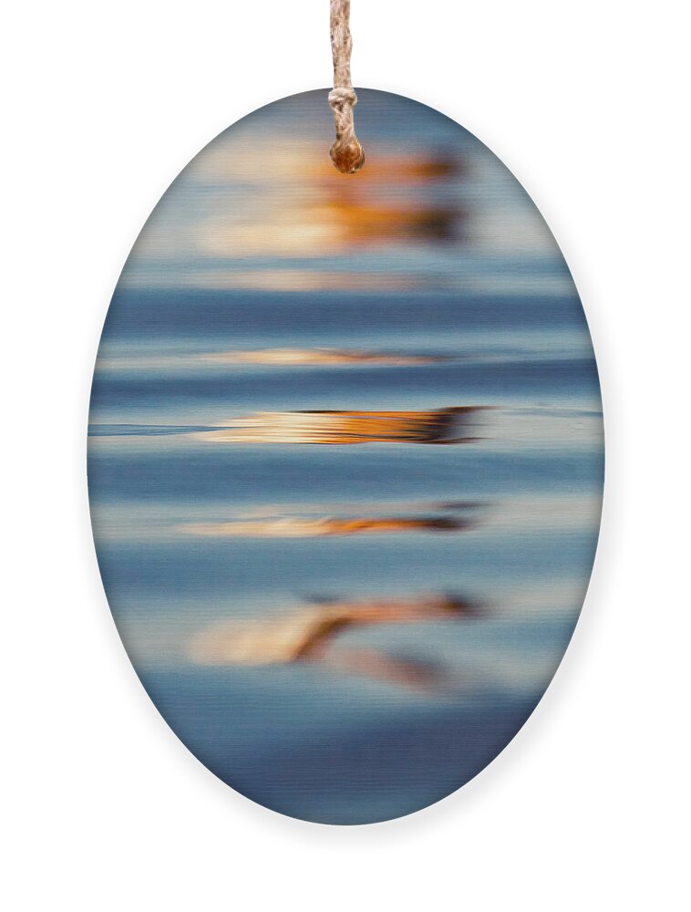 Ocean Ornament featuring the photograph Sea Reflection 1 by Stelios Kleanthous