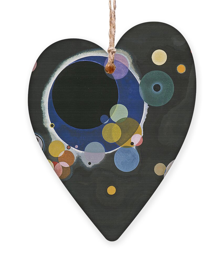 Wassily Kandinsky Ornament featuring the painting Several Circles by Wassily Kandinsky