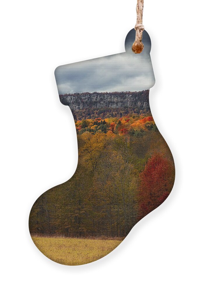 Shawangunk Ornament featuring the photograph Shawangunk Mountains Hudson Valley NY by Susan Candelario