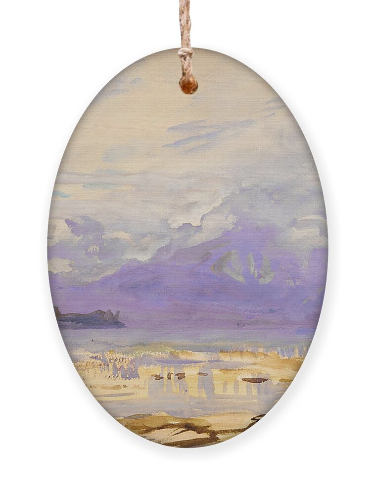 John Singer Sargent Ornament featuring the painting Sirmione by John Singer Sargent
