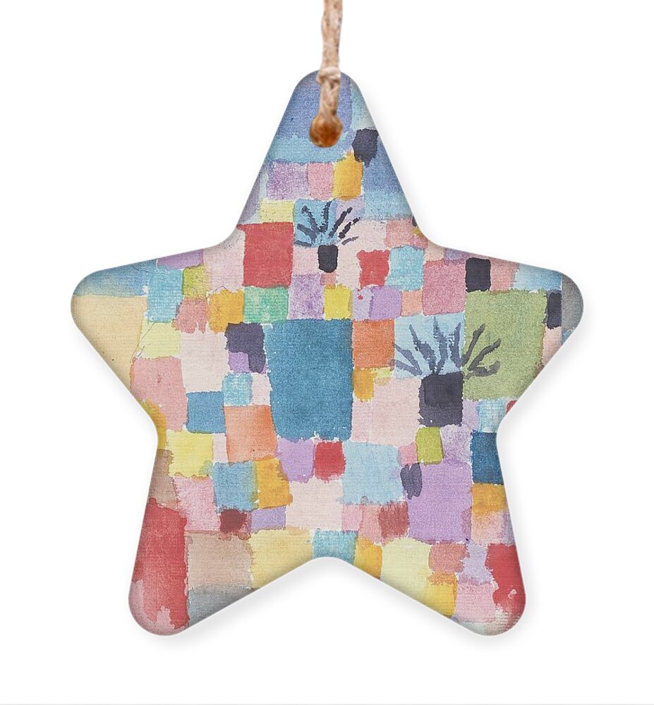 Paul Klee Ornament featuring the painting Southern Gardens by Paul Klee