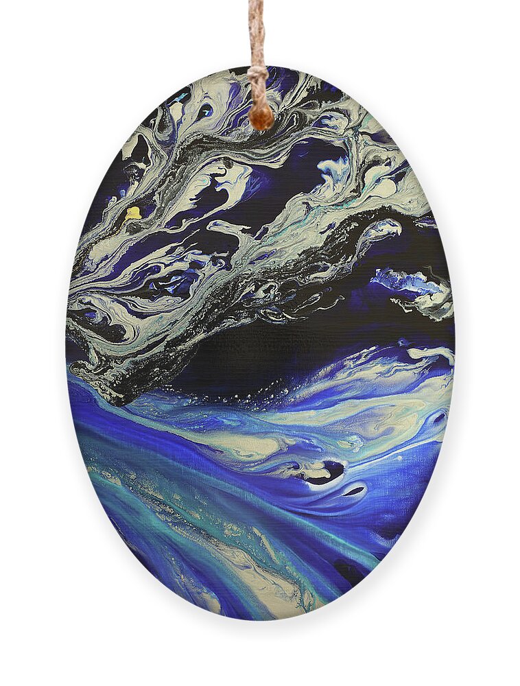 Water Ornament featuring the painting Splash by Tamara Nelson