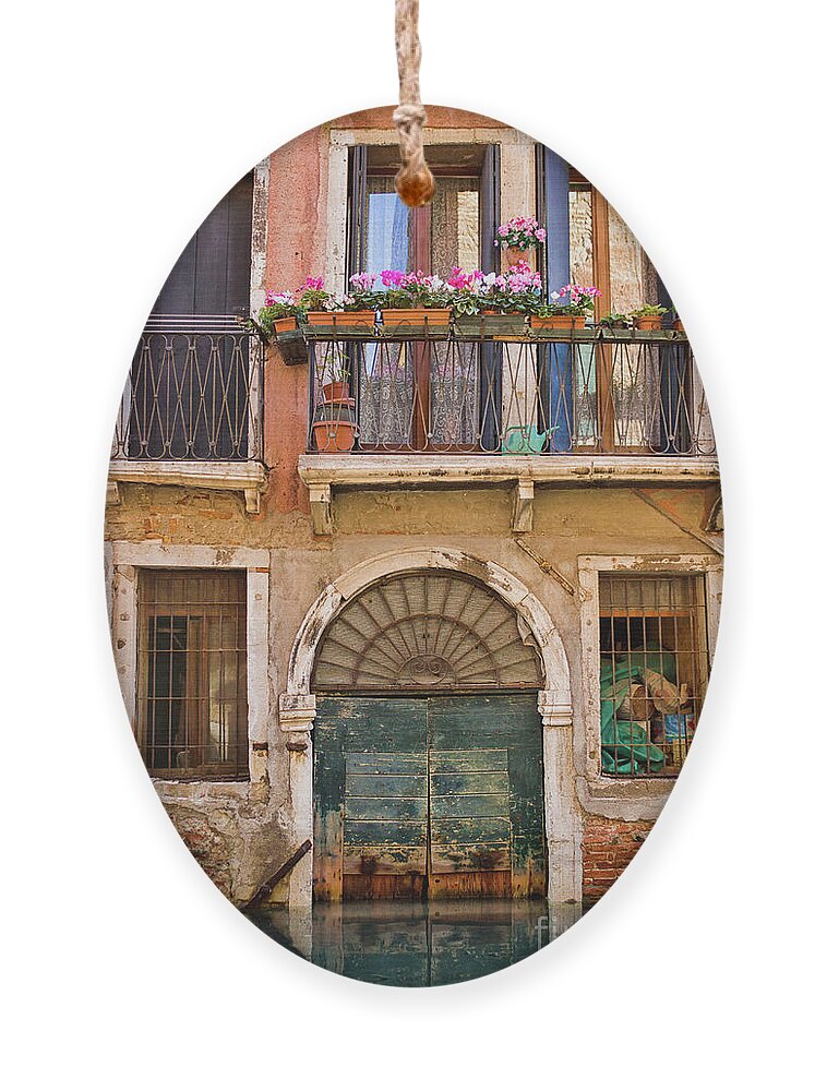 Venice Ornament featuring the photograph Splendid Decay by Becqi Sherman
