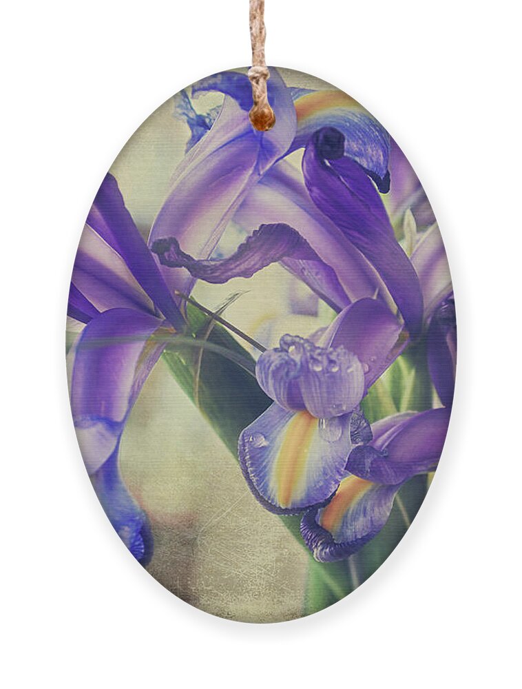 Iris Ornament featuring the photograph Spread Love by Laurie Search