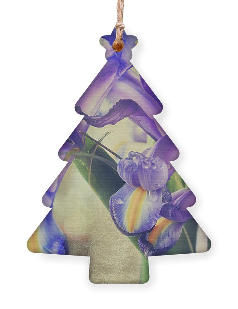 Iris Ornament featuring the photograph Spread Love by Laurie Search