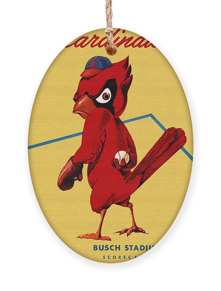 St. Louis Cardinals Vintage 1956 Program Ornament by Big 88
