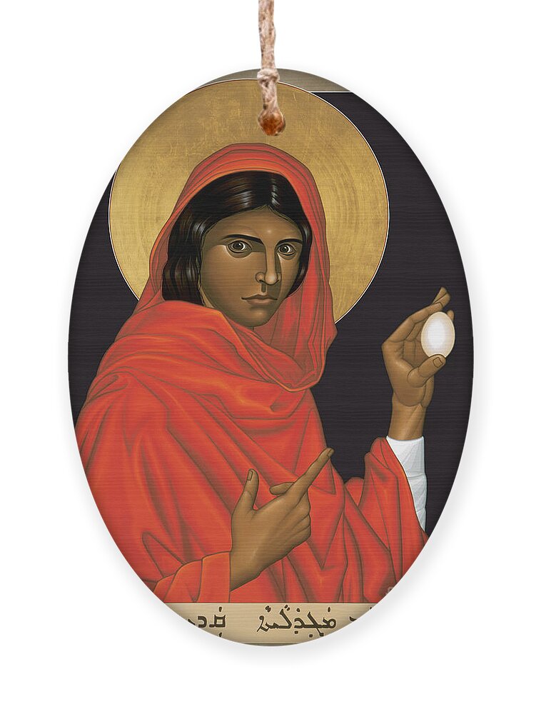 St. Mary Magdalene Ornament featuring the painting St. Mary Magdalene - RLMAM by Br Robert Lentz OFM
