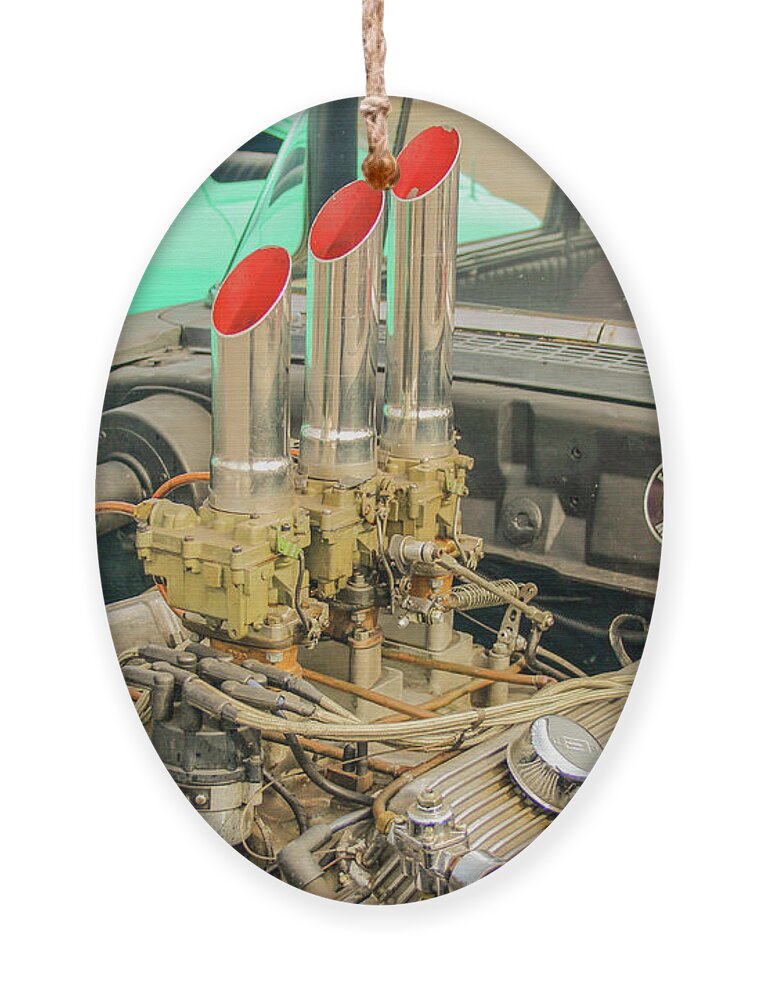 Ratrod Ornament featuring the photograph Stacks by Darrell Foster