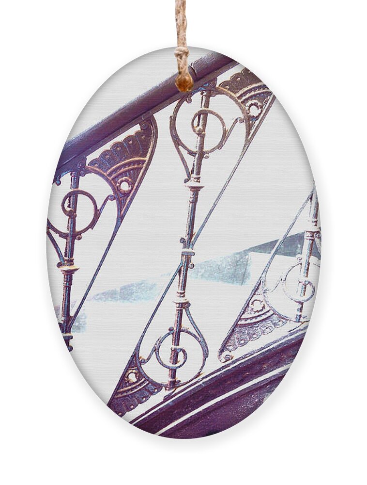 Iron Work Ornament featuring the photograph Stair Railing Abstract by Kae Cheatham