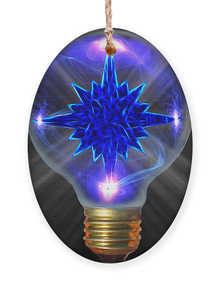 Light Bulb Ornament featuring the photograph Star Bright by Shane Bechler