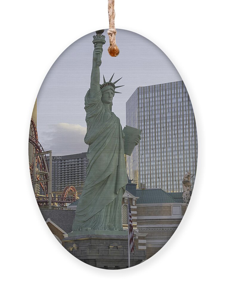 Statue of Liberty in Las Vegas Nevada Ornament by Teresa Mucha - Pixels
