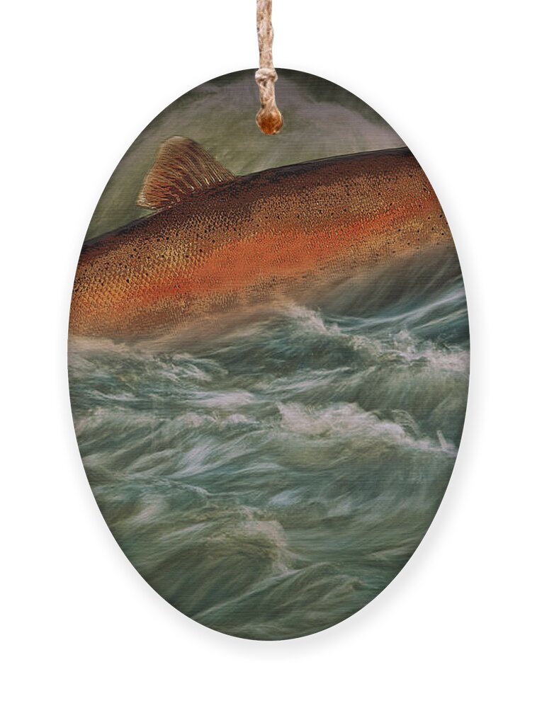 Art Ornament featuring the photograph Steelhead Trout Fish No.143 by Randall Nyhof