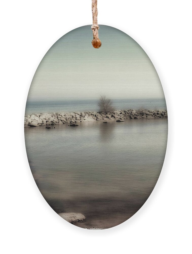 Stones Ornament featuring the photograph Stone Pier by Pennie McCracken