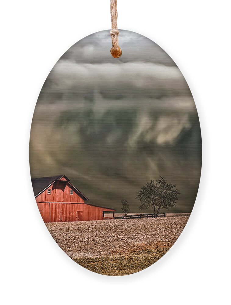 Storm Ornament featuring the photograph Storm's Coming by Lois Bryan