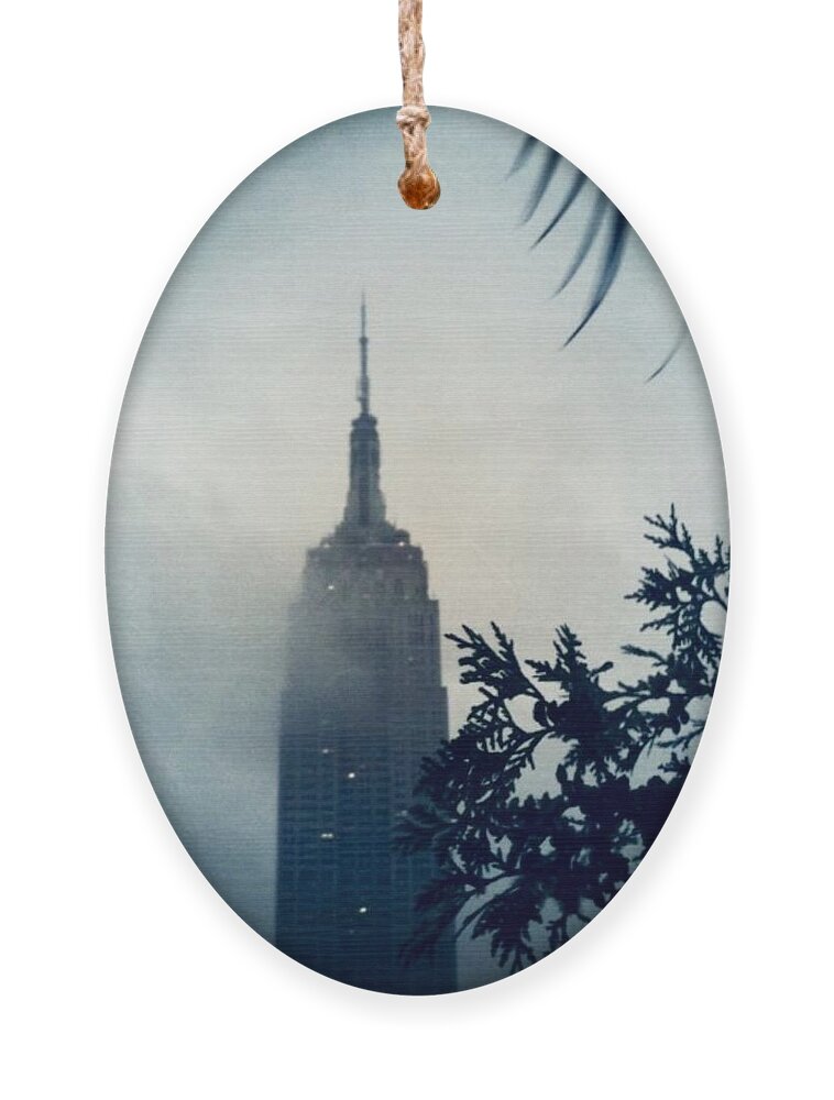Empire State Building Ornament featuring the photograph Stormy Skies by Denise Railey