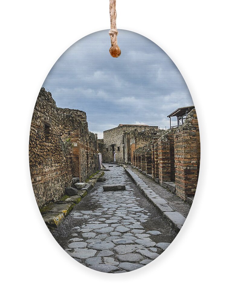 Ancient Ornament featuring the photograph Streets of Pompeii 2 by Debra Martz