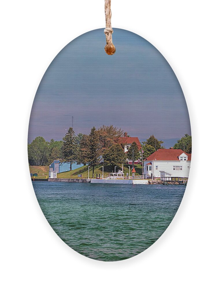 Lighthouse Ornament featuring the photograph Sturgeon Bay Ship Canal Light Tower by Susan Rissi Tregoning