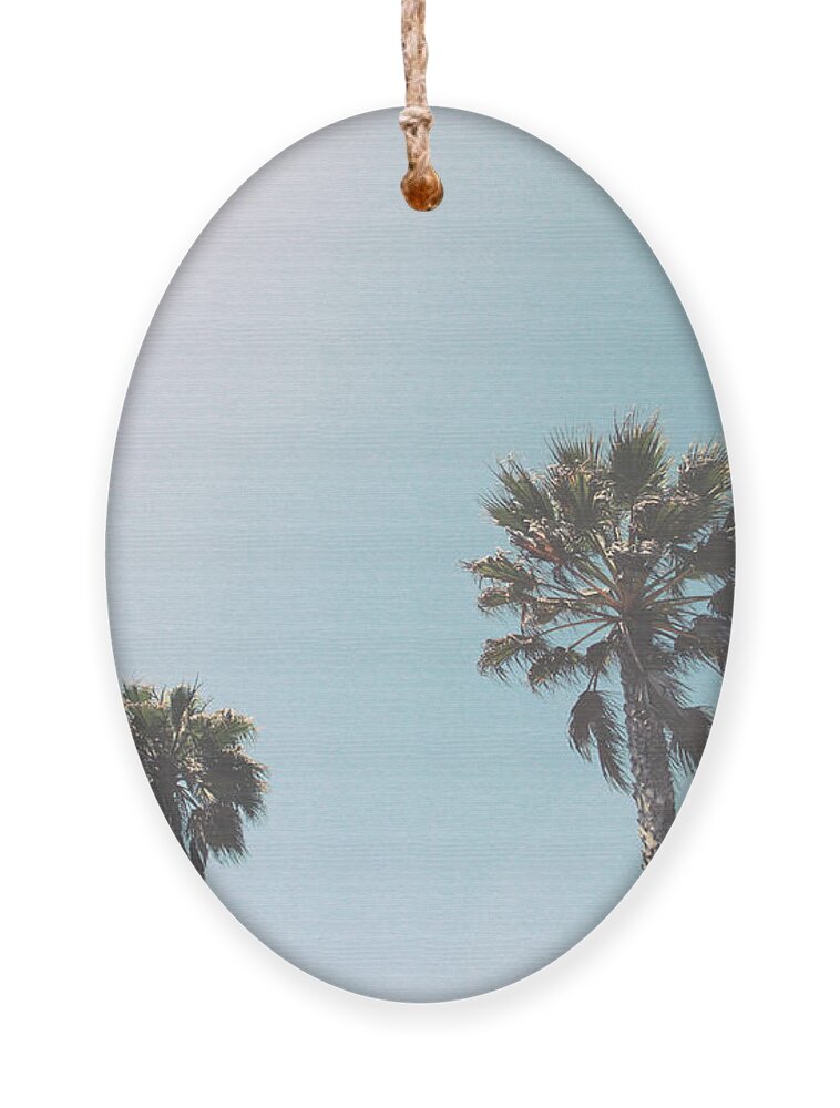 Palm Trees Ornament featuring the photograph Summer Sky- by Linda Woods by Linda Woods