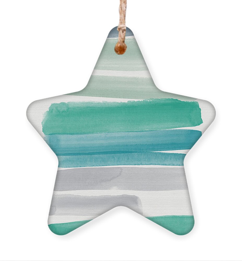 #faatoppicks Ornament featuring the painting Summer Sky by Linda Woods