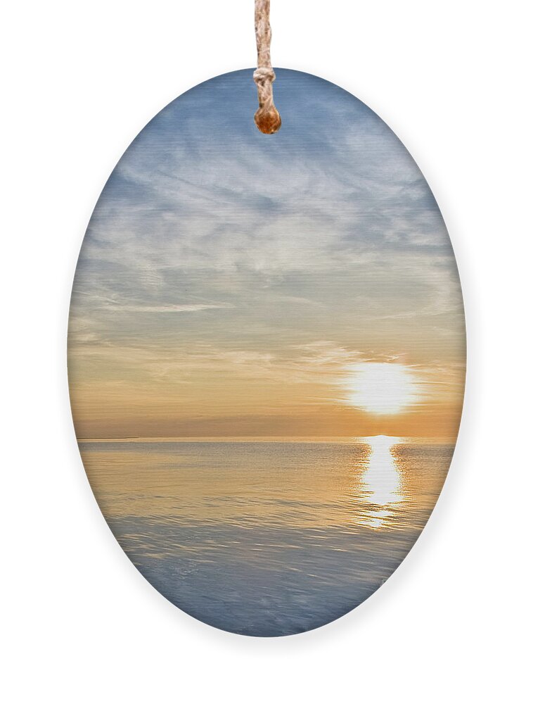 Chicago Ornament featuring the photograph Sunrise Over Lake Michigan in Chicago by David Levin