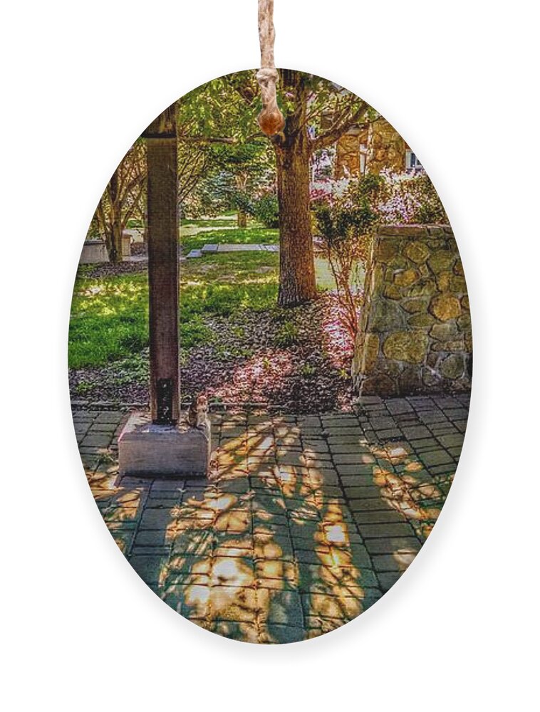 Montville Ornament featuring the photograph Sunset at Community Park in Montville, New Jersey by Christopher Lotito