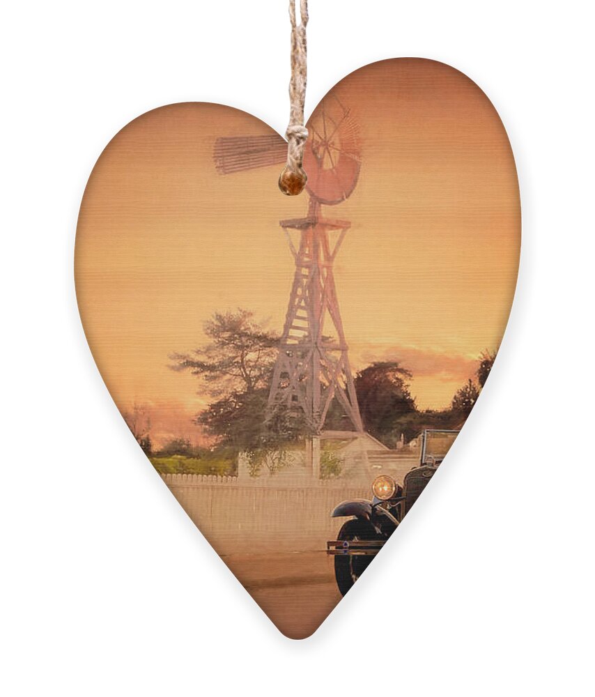 Car Ornament featuring the photograph Sunset Cruise by Susan Rissi Tregoning