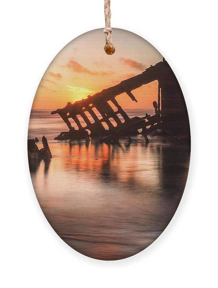 Sunset Ornament featuring the photograph Sunset Glow 0016 by Kristina Rinell