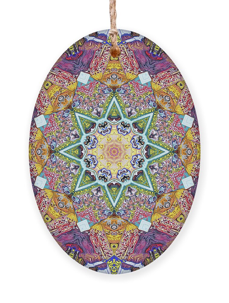 Mandala Ornament featuring the photograph Symmetrical Colors Abstract by Phil Perkins