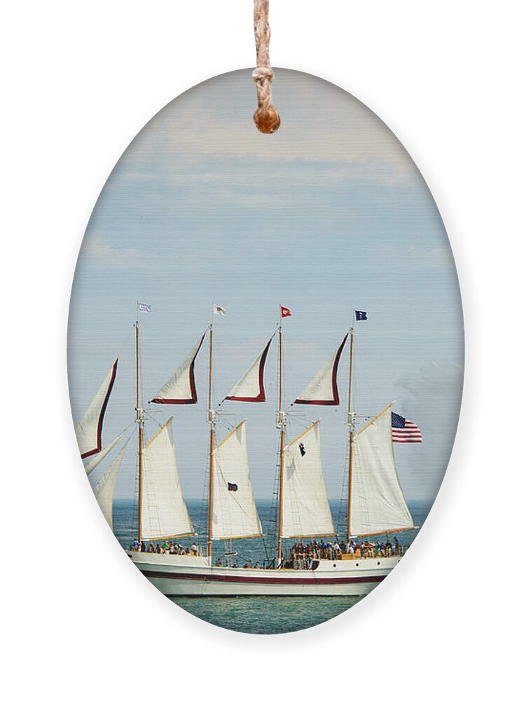 Boats Ornament featuring the photograph Tall Ship by David Levin