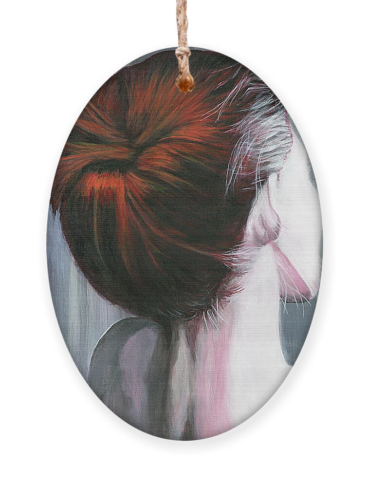 Portrait Ornament featuring the painting Tender by Matthew Mezo