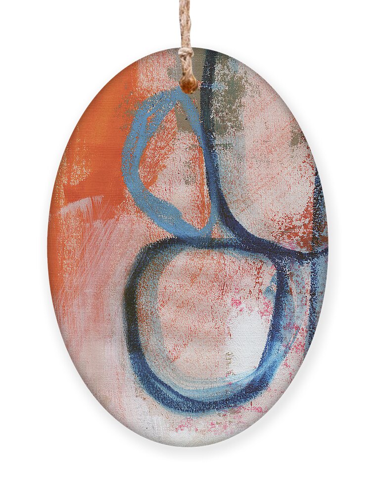 Contemporary Abstract Ornament featuring the painting Tender Mercies by Linda Woods
