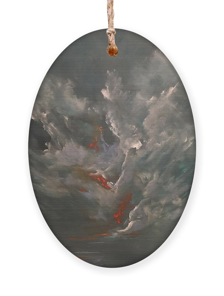 Abstract Ornament featuring the painting Tenebrious by Soraya Silvestri