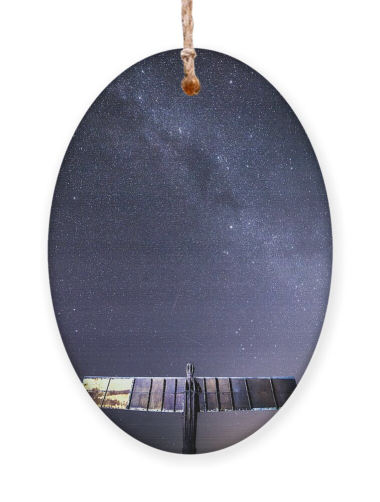 Angel Ornament featuring the photograph The Angel and The Milky Way by Anita Nicholson