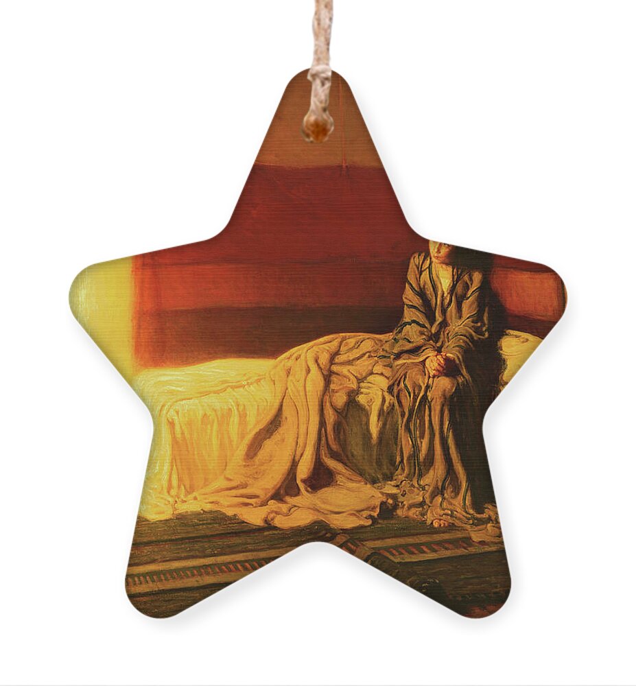 Henry Ossawa Tanner Ornament featuring the painting The Annunciation by Henry Ossawa Tanner