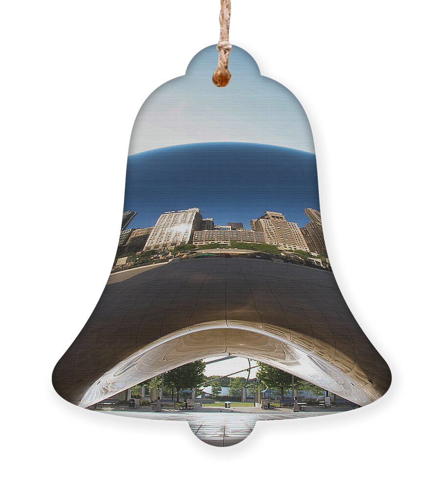 Art Ornament featuring the photograph The Bean's Early Morning Reflections by David Levin