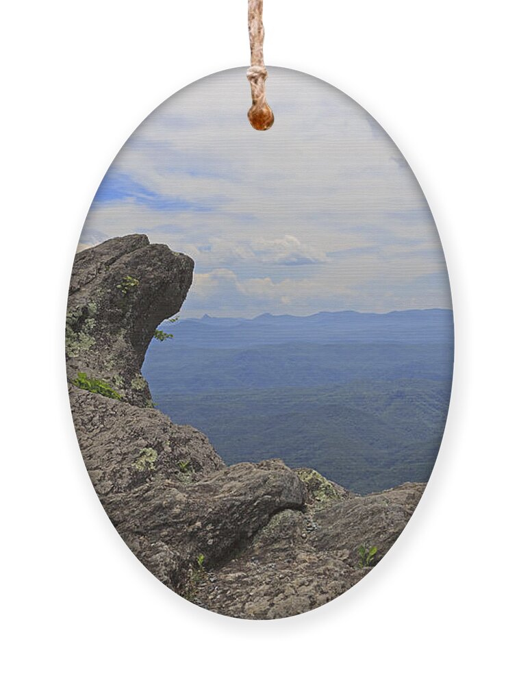 Blowing Rock Ornament featuring the photograph The Blowing Rock by Louise Heusinkveld
