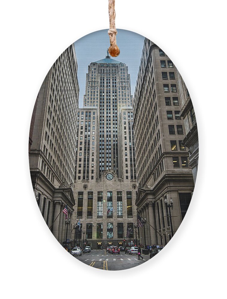 Art Ornament featuring the photograph The Canyon in the Financial District by David Levin