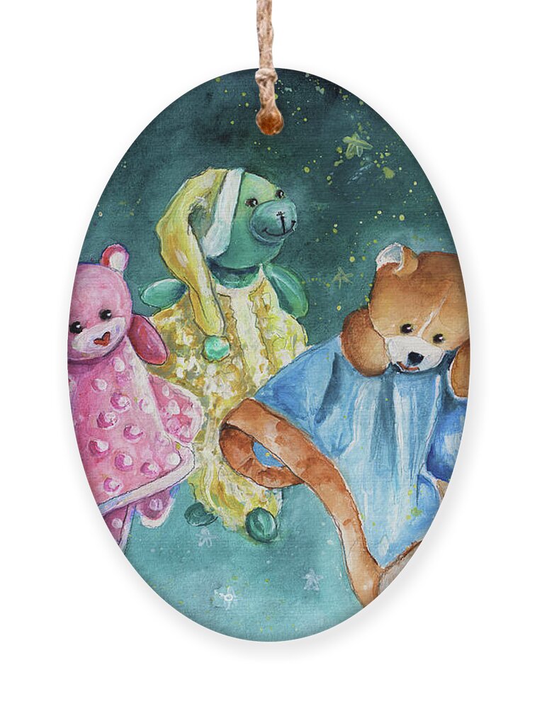 Truffle Mcfurry Ornament featuring the painting The Doo Doo Bears by Miki De Goodaboom