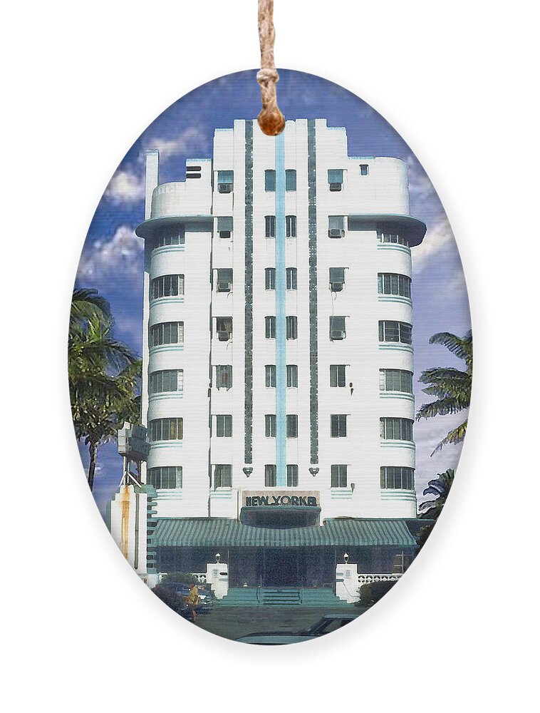 Miami Ornament featuring the photograph The New Yorker by Steve Karol