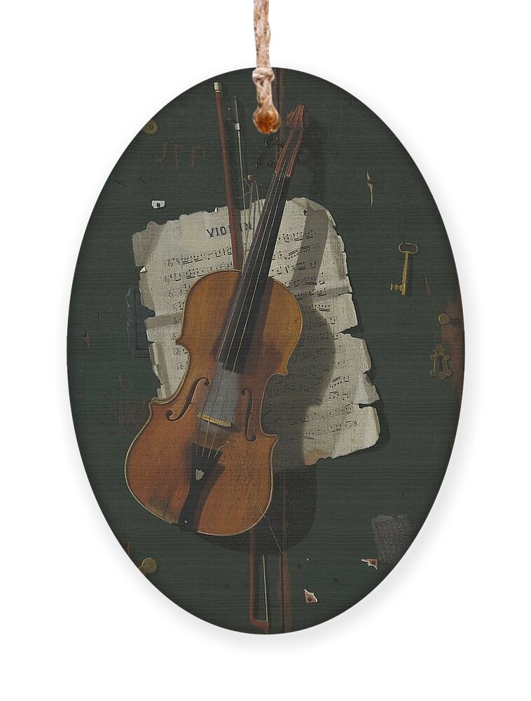 Læring sagtmodighed Modtager The Old Violin Ornament by John Frederick Peto - Pixels