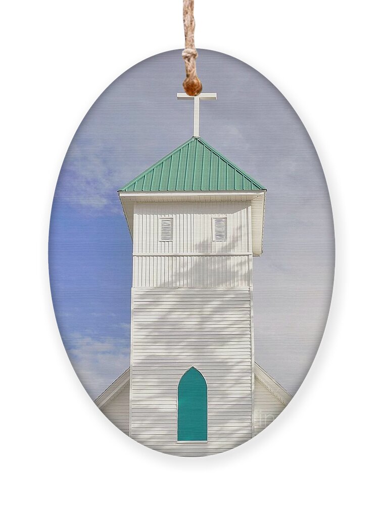 Steeple Ornament featuring the photograph The Steeple by Merle Grenz