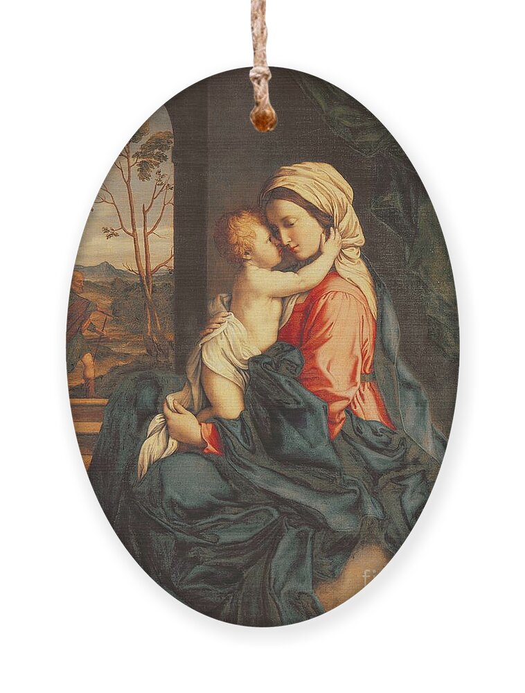 The Ornament featuring the painting The Virgin and Child Embracing by Giovanni Battista Salvi